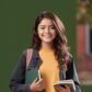 Young indian college girl smiling _ Premium AI-generated image